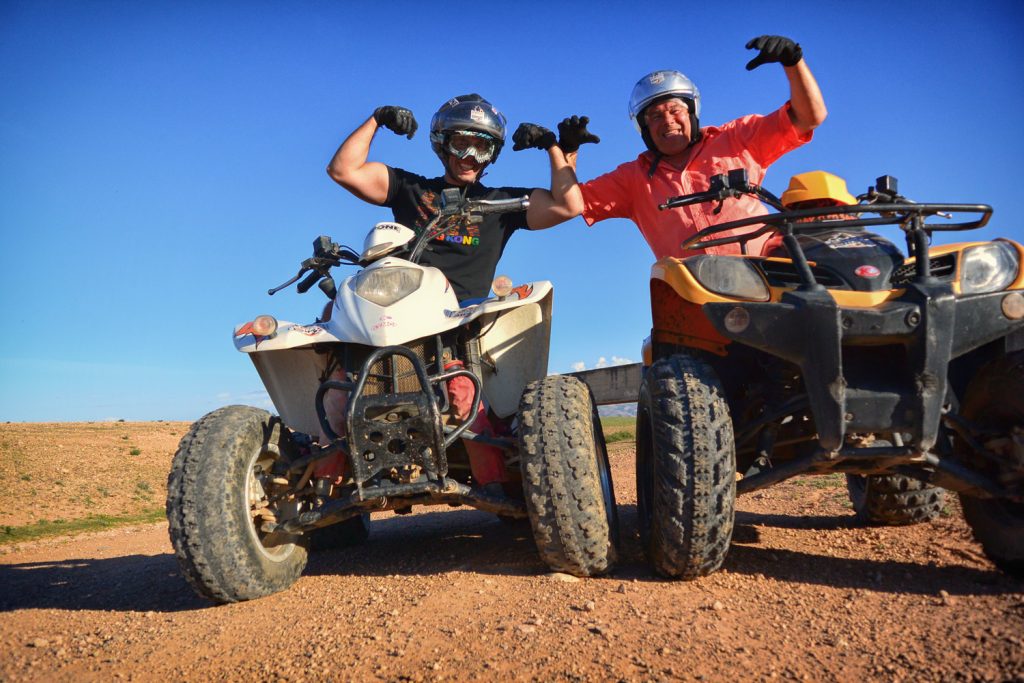 Quad entres amis à Marrakech