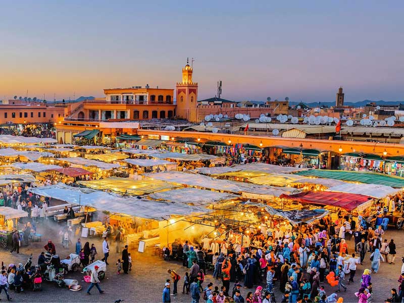 City center of Marrakech
